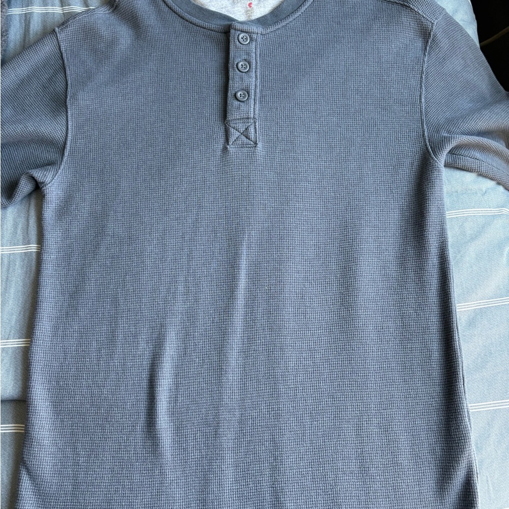 RedHead Steel Blue Henley Shirt